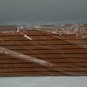 BUBOS 10 Pack Large Acoustic Panels, 48"X 12"X 0.4", Sound Proof Panels for Walls, Decorative, Self-Adhesive, 3D Slat (Brown 01)