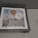 OMISHE 4 Pack 9x9 inch Picture Frames Black for Wall Hanging or Tabletop Poster, Frame Display 7x7 inch with Mat or 9x9 Without Mat, Square Wall Gallery Photo Frames, Black