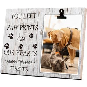 Pet Picture Frame Cat or Dog Frame 4x6 Memorial Pet Loss Picture Frame