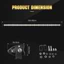 Willpower 32 Inch 150W Single Row Led Light Bar Flood Spot Combo Beam Slim Off Road Light Fog Work Lamp Driving Lights for 4X4 Tractor Truck Boat ATV UTV SUV
