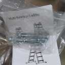 Ladder, A Frame 5 Step Ladder Extension, 17 Ft Anti-Slip Multi Position Ladder, Storage Folding Ladder, 330 lbs Security Load Telescoping Aluminum Ladders for Stairs Home Indoor Outdoor Roof (Silver)