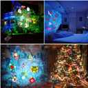 HAKUTA Christmas Projector Lights,HD Wave Ocean Effect LED Projector with 10 HD Slides (3D Ocean Wave +Patterns) and Remote Control for Christmas, Halloween, Thanksgiving