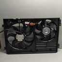 AUTOKAY Radiator Cooling Fan, Radiator Condenser Fan for Volkswagen Jetta Beetle Tiguan Golf for Audi A3 TT 2.0L Diesel 1K0121205AD9B9 1K0959455N 1K0959455DL