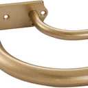 Antique Gold Double Curtain Rods, Double Curtain Rod for Window 48-84 Inch, Room Darkening Wrap Around Double Window Rods, Adjustable 1-Inch Front and 5/8 Inch Back Double Drapery Rod