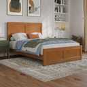 AFI
Berkshire Light Toffee Natural Bronze Solid Wood Frame Full Low Profile Platform Bed with Matching Footboard