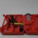 2 in 1 Brake Bleeder Kit with Hand Vacuum Pump and Adapters Brake Bleeder Vacuum Pump Kit for Auto Car Truck Motorcycle Use (Red)