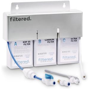 Inline Water Filter for Refrigerators & Ice Makers Universal Refrigerator Water Filter Kit, 5-Min Easy Install, High-Capacity Filtration for Clean Water & Ice