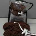 ULTICOR Extra Wide 75" - 100", Reclining 2 Seater Sofa, Extra Wide Reclining Love Seat Slipcover, 6-Piece Jacquared Fabric, Reclining Sofa Covers, Thick, Soft, Washable (Style 2) (Brown)