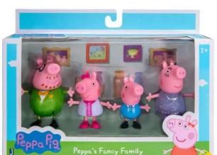 Peppa Pig & Family Figure 4-Pack (George, Peppa, Mommy, & Daddy)