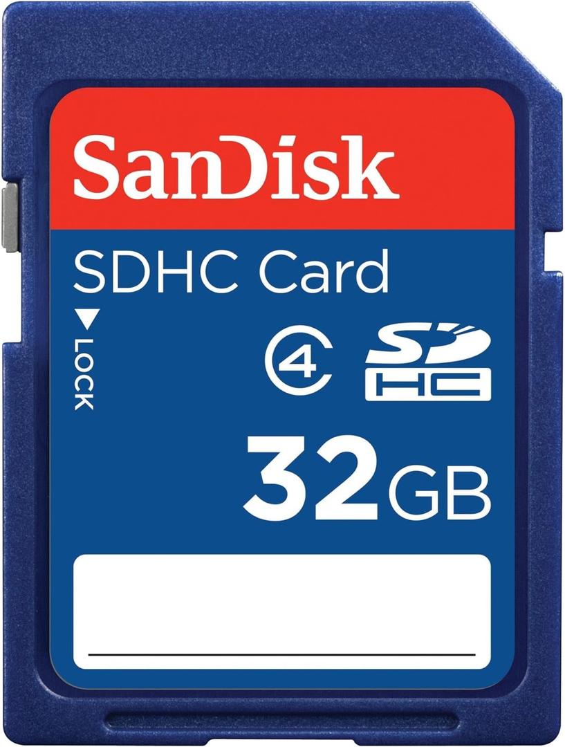 SANDISK 32 GB Class 4 SD Flash Memory Card SDSDB-032G-B35