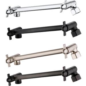 Shower Extension Adjustable Height and Angle Shower Head Extension Arm for Rain Shower Head, Shower Arm Extender Hardware (Oil Rubbed Bronze, 8 Inch)