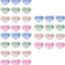 LIFKOME Heart Shaped Unbreakable Dipping Bowls Set of 36 3.94 Inch Sauce Dishes for Condiments Appetizers and Party Serving Cups