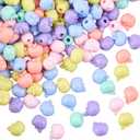SUNNYCLUE 1 Box 180Pcs Apples Jewelry Beads Fruit Acrylic Beads Opaque Colorful Apples Assorted Food Small Craft Charm Loose Smooth Spacers for Jewelry Making Bracelets Necklaces Earrings DIY Crafts
