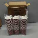 Lamosi Coffee Cups with Lids 12 oz 50 Pack, Disposable To Go Cups with Lid