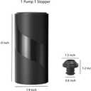 Electric Wine Saver Pump with Vacuum Wine Stopper Reusable Wine Bottle Stopper Preserver Keeps Fresher for Longer (Set-00)