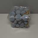 XmasExp 36PCS Velvet Christmas Ornaments Set Mixed Flocked Balls Ornaments Shatterproof Christmas Tree Decorations for Holiday,Party,HomeLight Blue