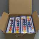 36 Pack Watercolor Paint Set, Washable Watercolor Paint Bulk for Kids, Water Color Paint with Paint Brushes, Ideal Gifts for Party Favors, School Supplies & Classroom Prizes, Art Activities, 8 Colors