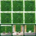 10PCS Grass Wall, 10"x10" Faux Hedge Panels, Greenery Wall Panel, Artificial Boxwood Panel, Grass Backdrop Panels for Outdoor Indoor Garden Yard Fence Backyard Decor