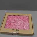MACTING Artificial Flowers 30PCS Pink Fake Flowers with Stem Real Touch Soft Foam Roses Wedding Bouquet Table Centerpieces Party Bridal Shower Birthday Home Summer Decorations