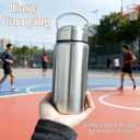 CDJ 20oz Uninsulated Single Wall Stainless Steel Water Bottle, Reusable Metal Water Bottle for Sports, Leakproof and Durable, Perfect for Hiking, Gym, Picnics, and Outdoor Activities