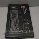 Wireless Keyboard and Mouse Combo, 2.4G Full Size Wave Keys Ergonomic Keyboard with Wrist Rest and 3-Level DPI Adjustable Wireless Ergonomic Mouse for Windows, Mac OS Desktop/Laptop/PC (Black)