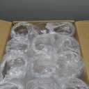 24 Pack Plastic Cylinder Vases, 6 Inch and 4 Inch Small Clear Acrylic Flowers Vases for Centerpiece Home Wedding Party, 2 Size