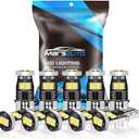 Marsauto 194 LED Bulbs T10 168 192 2825 W5W Replacement Bulbs for Interior Dome Map License Plate Lights Door Courtesy Trunk Lamp 480LM 6000K Xenon WhitePack of 10