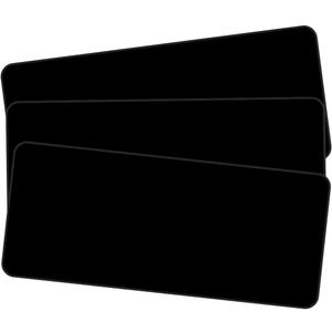 Qisan Large Gaming Mouse Pad with Nonslip Base-31.5x11.8x0.15 Inch|Extended XXL Size, Heavy|Thick, Comfy, Foldable Mat for Desktop, Laptop, Keyboard, Consoles & More (Black 3pcs)