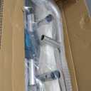 Sliding Shower Chair Tub Transfer Bench with Swivel Seat, Shower Bench for Elderly and Disabled, with Security Belt, 360° Rotation, Slides and Rotates, Adjustable,one Touch Slide Button, Dark Blue