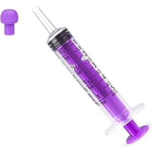 Plastic Syringe with Cap Individually Package Sealed, Liquid Measuring Syringe Suitable for Industrial Scientific Labs, Feeding Pet (30*5ml)