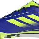 adidas Unisex-Kids Goletto IX Firm Ground/ Multi Ground Soccer, Lucid Blue/ Lucid Lemon/ Dark Blue, 9