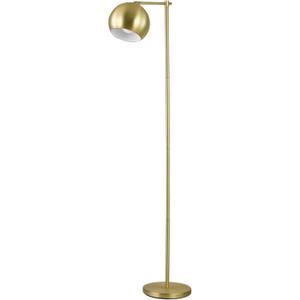 GLOBE Electric 12915 60" Floor Lamp, Satin Gold Finish, Vintage Glam Design, in-Line Switch, E26 Base, Gold and Brass Modern Floor Lamp for Living Rooms and Bedrooms