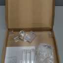 YestBuy 4 Tier Cupcake Stand Acrylic Tower Display with LED Light Premium Holder Dessert Tree Tower for Birthday Candy Bar Dcor Weddings, Parties Events (Yellow Light)