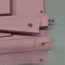 Suzile Pink Wooden Baby Shower Crate Closet Wood Basket for Gifts with Handle Boy Girl Clothes Gender Reveal Storage Box for Newborn New Parent 