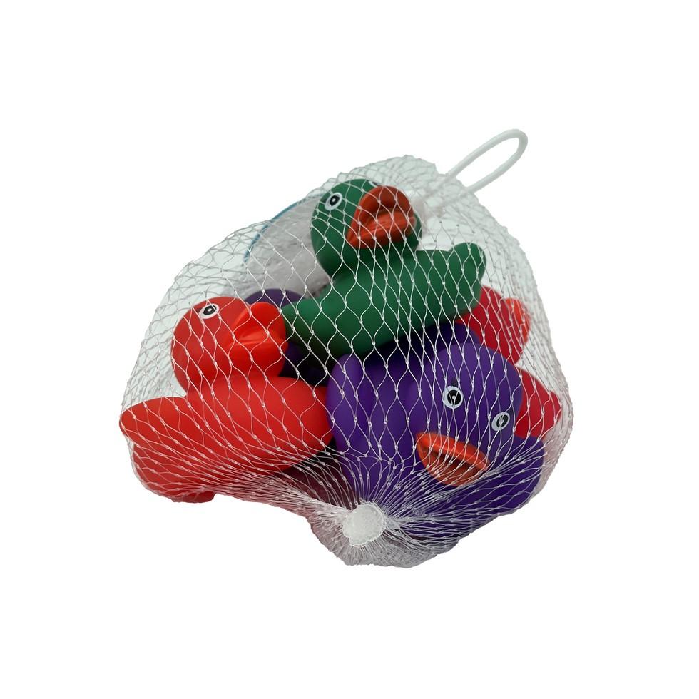 Mommy Duck Baby Rubber Ducks Colorful Squeeze Duckies Bath Tub Toys Ducky Toy 5 Pack