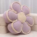 Lavender Daisy Decorative Throw Pillows Flower Shaped Pillow 16" Cute Soft Floor Cushion for Sofa Couch Bed Girls Room Bedroom Decor Aesthetic, 1, Lavender, 16 Inch