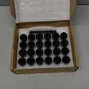 GAsupply 14x2 Lug Nuts Black, M14x2 Closed End Acorn Tuner Lug Nuts for Aftermarket Wheels, 2 Inch 50mm Tall, 24 Pack +1 Spline Lug Nut Key