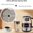 Oudim Drip Coffee Maker by Spraying Method, 1.2L Capacity, 600W Power, BPA-Free, Glass Stainless Steel Tea and Coffee Brew Kettle, Electric Kettle with Keep Warm