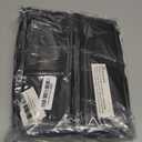 Hleelomi 5 Pack 40-inch Suit Bag Garment Bag for Travel and Storage, Garment Bags for Hanging Clothes with Zipper and Visible Transparent Window, Black