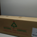 National Tree Company 6 ft Pre-Lit Flocked Acacia Artificial Christmas Tree, 300 Clear Lights, 840 Branch Tips, Includes Stand, Green