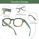 Women Reading Glasses Trendy Readers Blue Light Filtering Glasses +0.00 +1.25 - +3.00 (Brown / Beige)