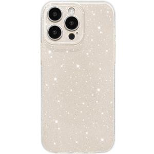 Hython Case for iPhone 14 Pro Max Case Glitter Cute Sparkly Shiny Bling Sparkle Phone Cases 6.7", Thin Slim Fit Soft TPU Bumper Shockproof Rubber Protective Cover for Women Girls Girly, Bright Silver