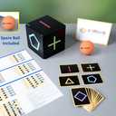 KOMBOID Ball Bouncing Skill Game for Teenagers and Adults. 12+ Years Old. Cube X 1, Single Cube, 2 Balls
