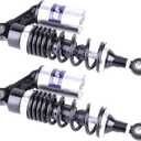 11 Inch 280mm Pair Motorcycle Shock Absorber Rear Suspension Universal Compatible for Honda Suzuki Yamaha Kawasaki ATV Go Kart Quad Dirt Sport Bikes (Black Silver)