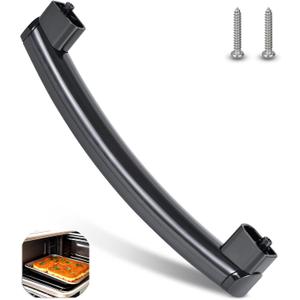 Upgrade WB15X10276 WB15X10278 WB06X10943 Microwave Oven Door Handle, Only Compatible with General Electric GE Microwave Oven, Replacement Part for AP5790517, Contains 2 Screws (Black)