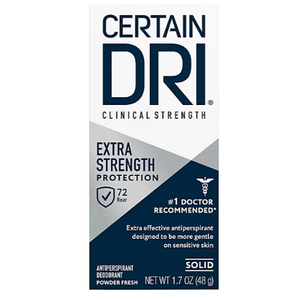 Certain Dri Antiperspirant Solid for Excessive Perspiration-1.7 Oz (Pack of 1)