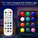 72W Outdoor Wall Washer Light, 48'' Dimmable 5000K RGB LED Wall Washer Light Bar,120V IP67 Waterproof LED Stage Light for Patio Church Landscape Yard Garden 1 Pack