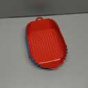 Boribim 2 PCS Square Silicone Air Fryer Liners - 8 Inch Reusable Air Fryer Pot - Air Fryer Accessories - Air Fryer Inserts for 4 to 7 QT Oven Microwave Accessories (Red + Blue)