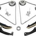 3.5L Timing Chain Kit with Chain Guide Tensioner Camshaft Phaser Sprocket Fit for Ford F150 Ecoboost 2017-2023, Expedition 2018-2023, for Lincoln Navigator 2018-2023#Replace ML3Z6C525A