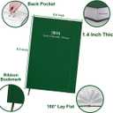 2026 Daily & Monthly Planner - 2026 Daily Planner One Page Per Day from January 2026 to December 2026, 5.8" x 8.3" Hourly Appointment Book Perfect Organizer Daily Life, Fabric Cover, Green
